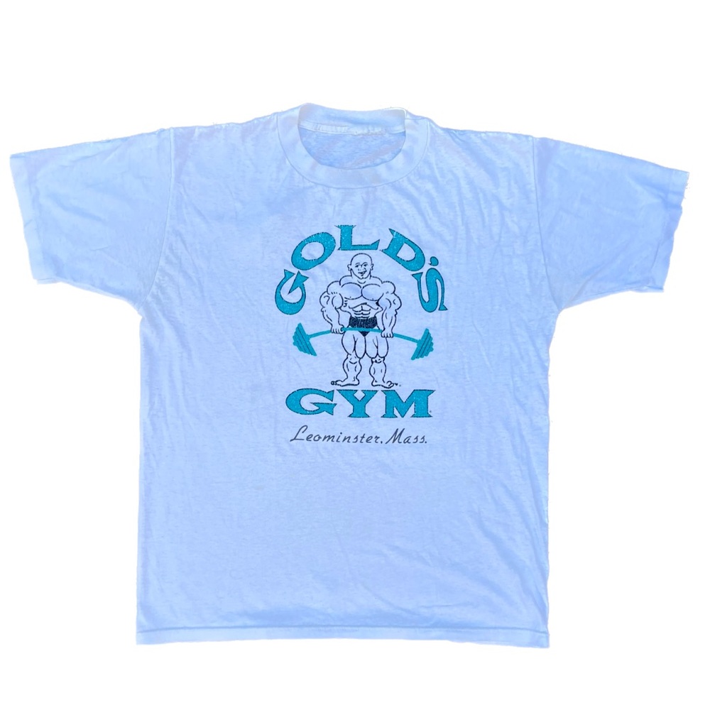 RARE VINTAGE 80s 90s GOLDS GYM single stitch graphic tee